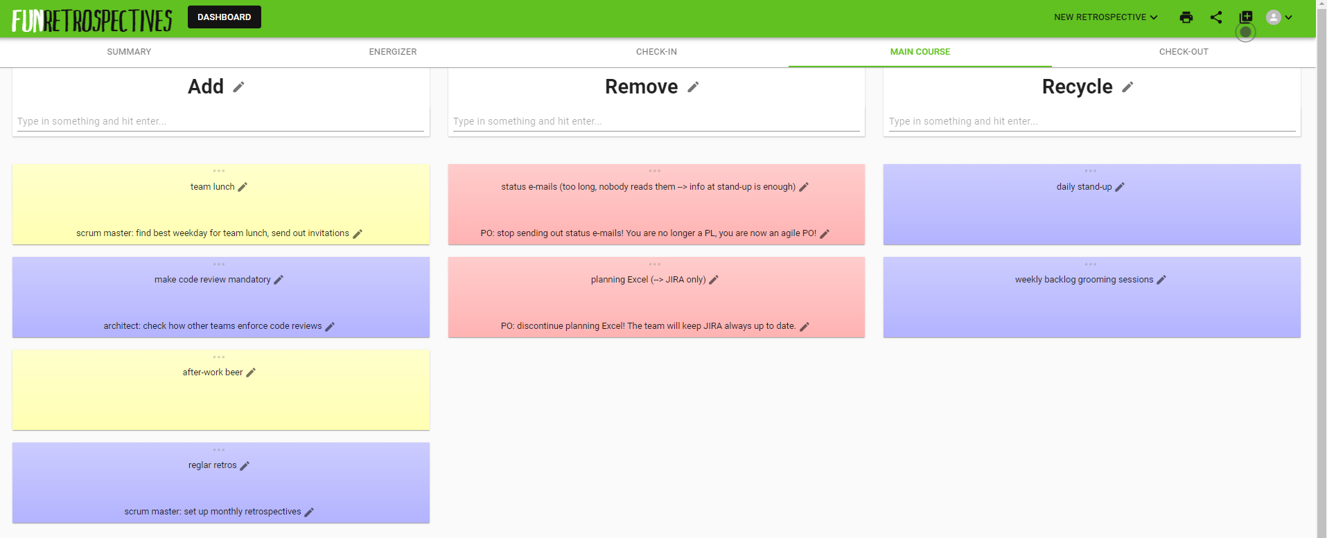 14. main course executed