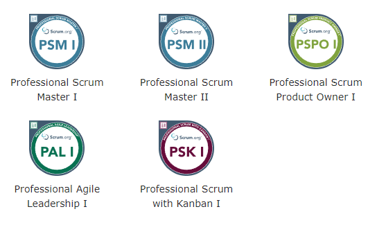 scrum certificates